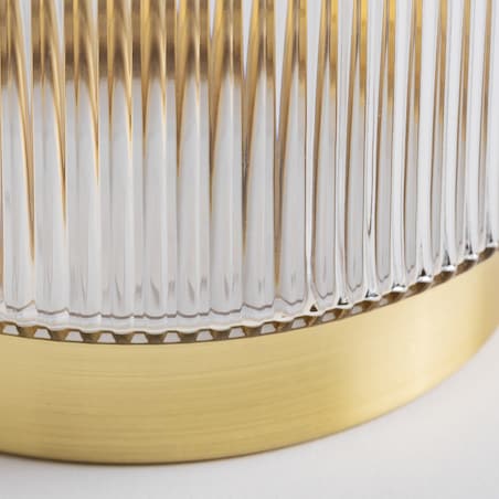 Wazon Szklany ze Złotą Podstawą Sublia