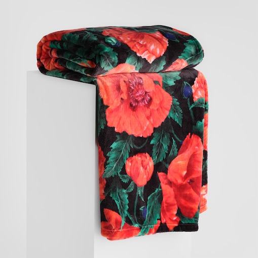 Drukowany koc Casinos 150x200 cm z motywem kwiatowym