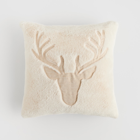 Poszewka Futrzana Antleris 45x45 cm z motywem renifera