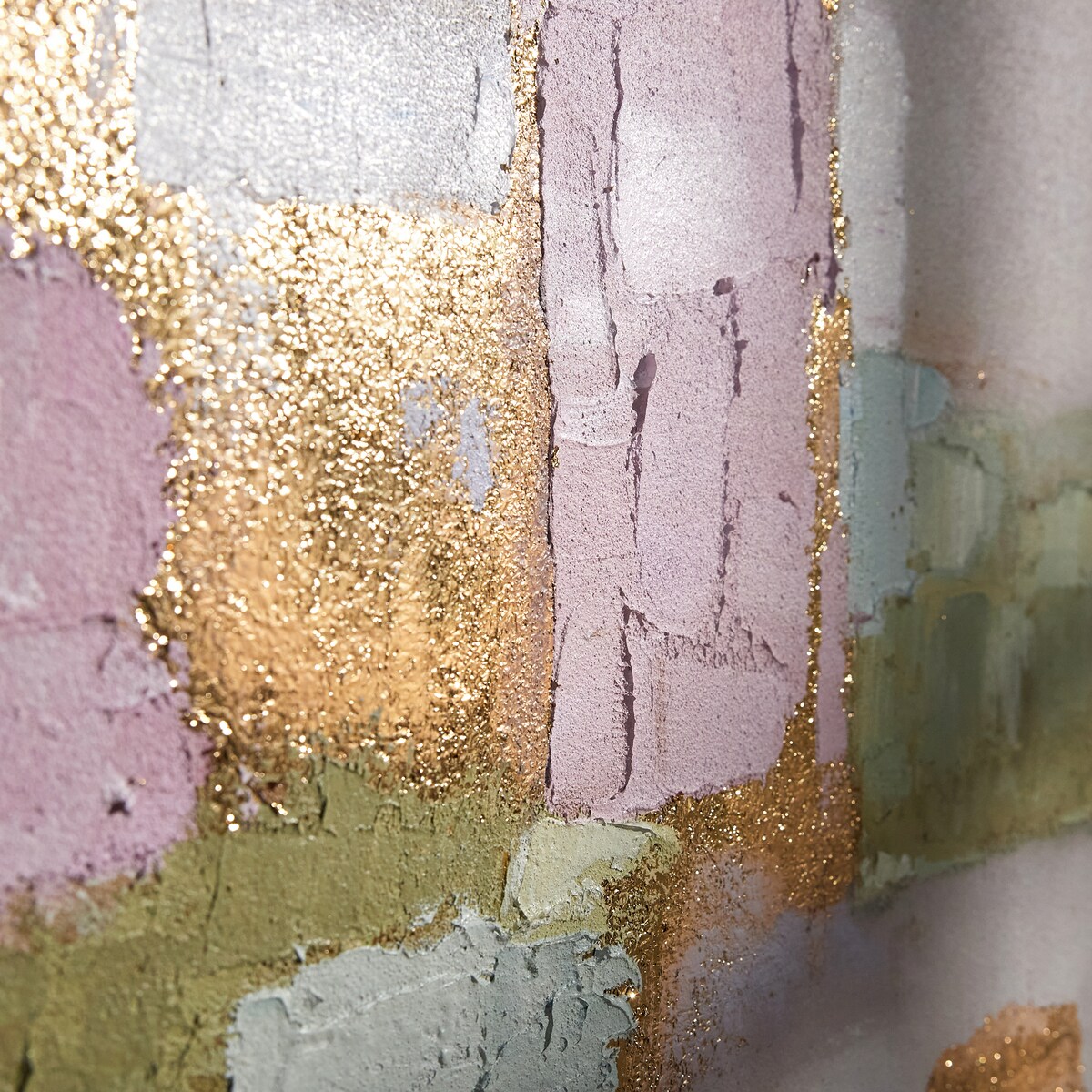 Ręcznie zdobiony obraz abstrakcja z elementami złota cilaro 80x120