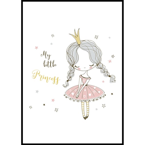 plakat mała księžniczka 30x40 cm