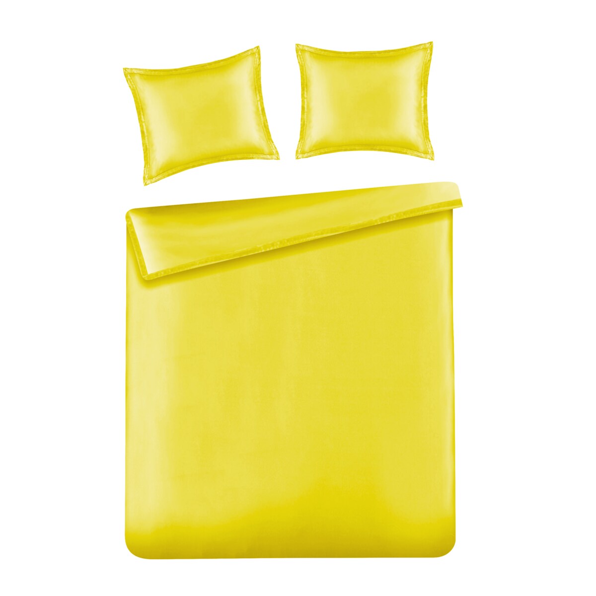 Pościel satynowa z mikrofibry Lobelia 160x200 cm