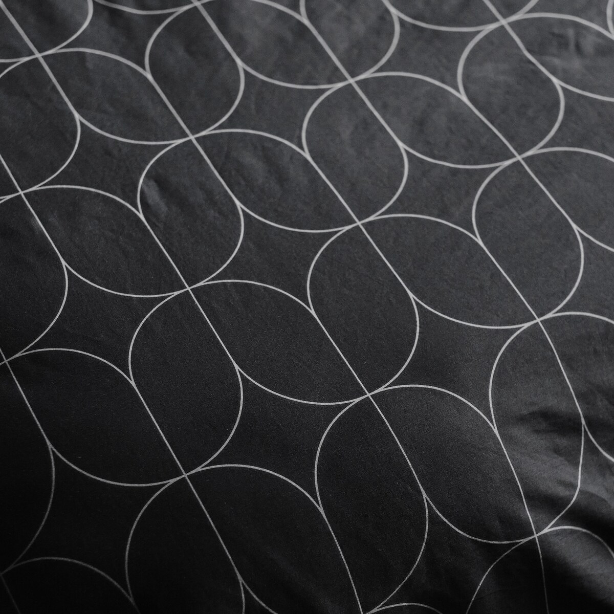 Pościel z bawełny satynowej Mistose 160x200 cm z motywem geometrycznym