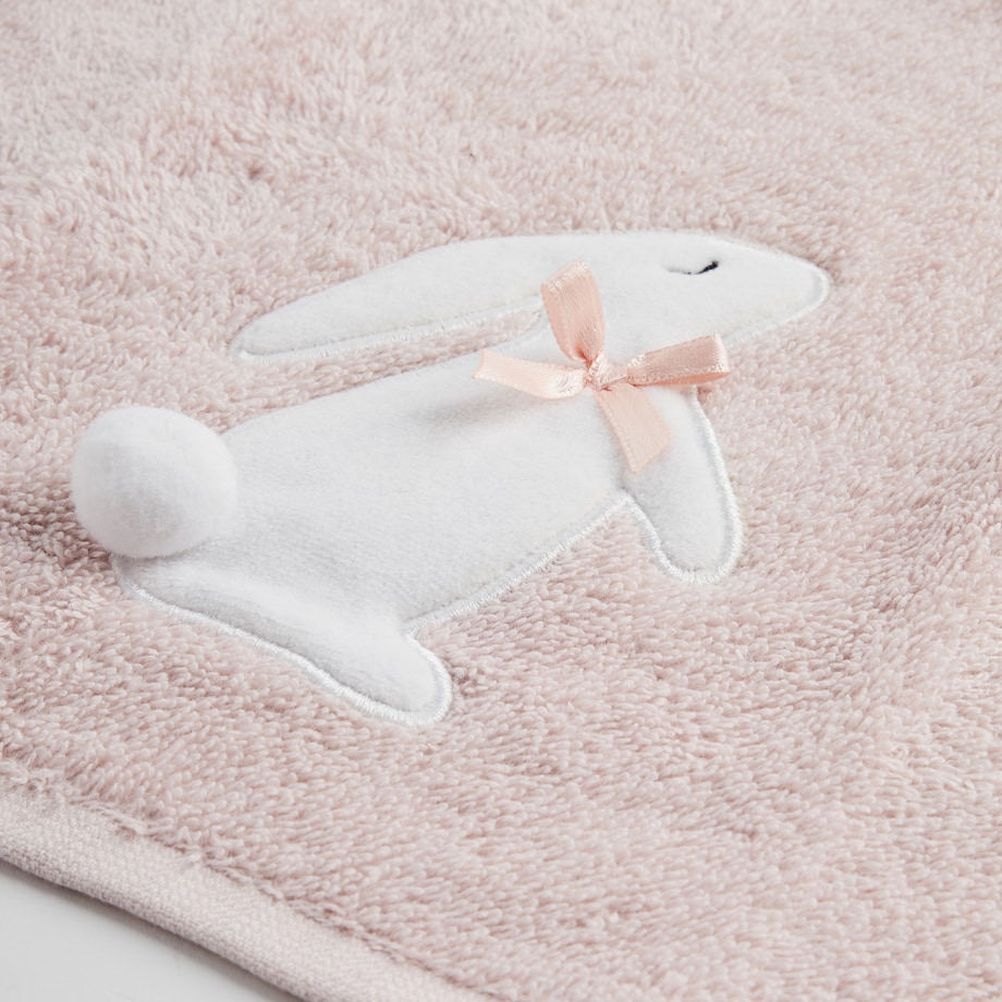 Komplet ręczników dekoracyjnych do twarzy lub rąk 2szt Kirossi 30x50 cm z motywem królika