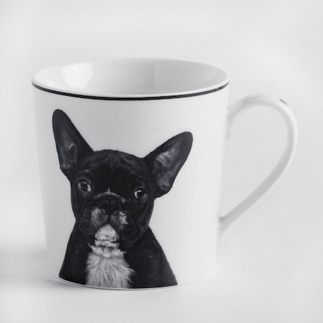 Kubek Frenchie z motywem zwierzęcym