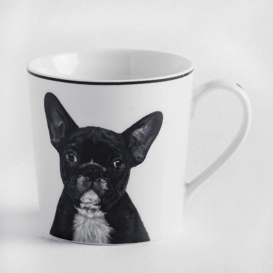 Kubek Frenchie z motywem zwierzęcym