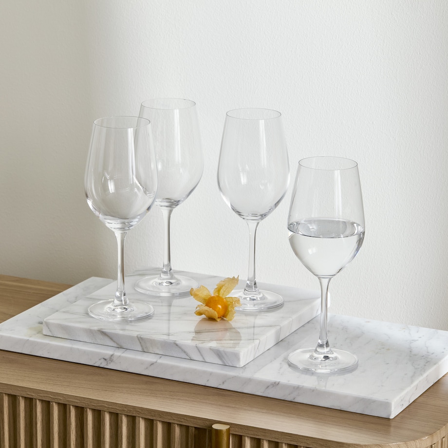 Komplet 4 kieliszków do wina ze szkła kryształowego