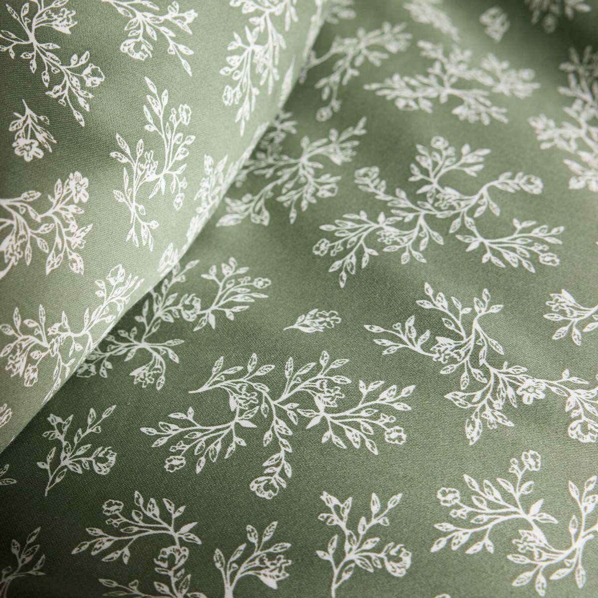 Pościel z bawełny satynowej Rosmarin 140x200 cm z motywem roślinnym