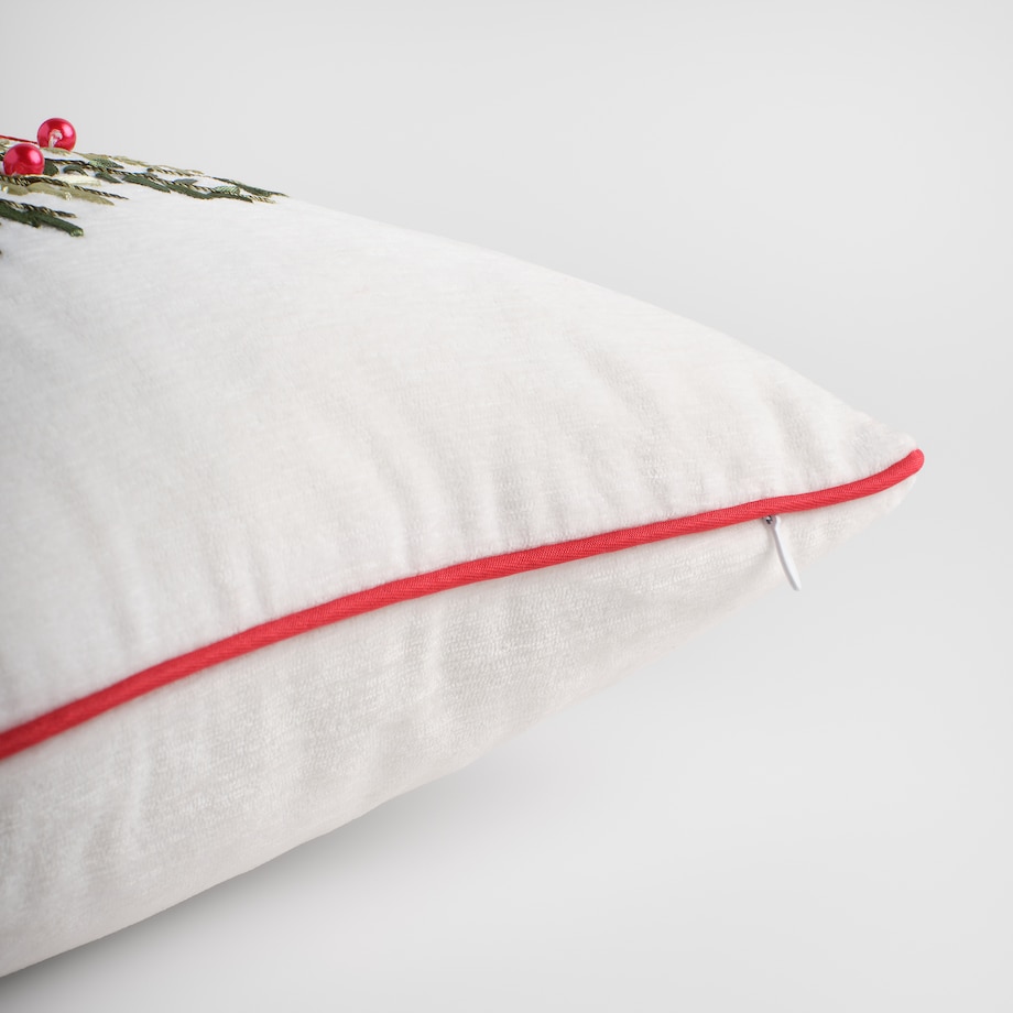 Poszewka Haftowana Arvored 45x45 cm z motywem choinki