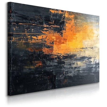 Obraz Na Płótnie Do Salonu Abstrakcja Imitacja Farby Styl Nowoczesny 70x50cm