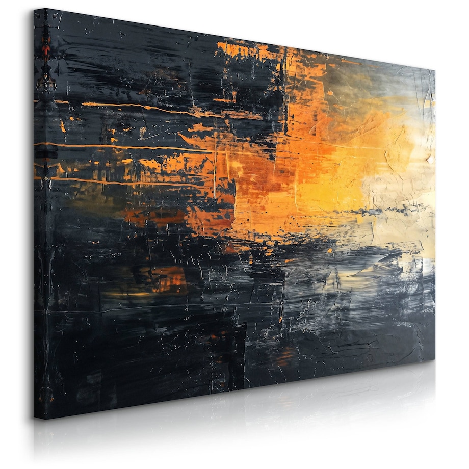 Obraz Na Płótnie Do Salonu Abstrakcja Imitacja Farby Styl Nowoczesny 70x50cm