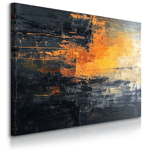 Obraz Na Płótnie Do Salonu Abstrakcja Imitacja Farby Styl Nowoczesny 70x50cm