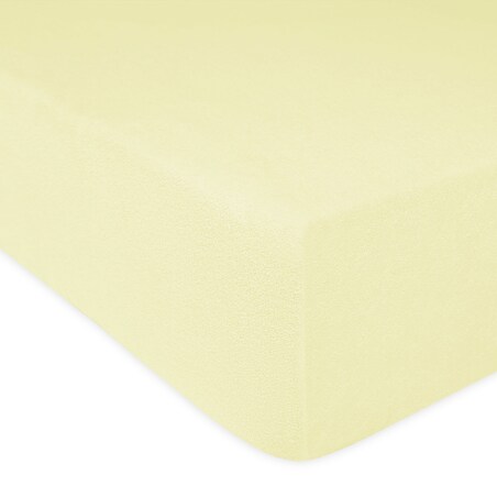Prześcieradło frotte z gumką 160x200 kolor krem