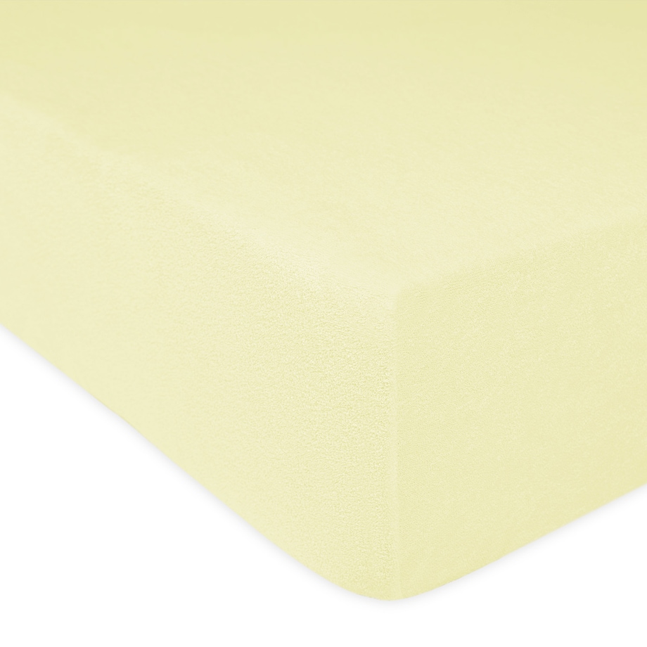 Prześcieradło frotte z gumką 160x200 kolor krem