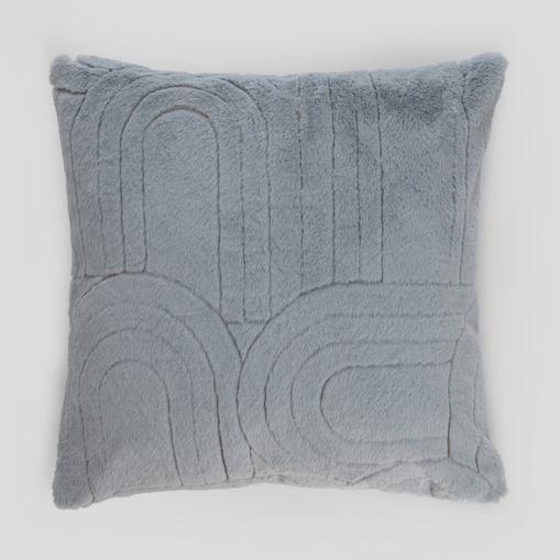 Poszewka Futrzana Librale 45x45 cm z motywem geometrycznym