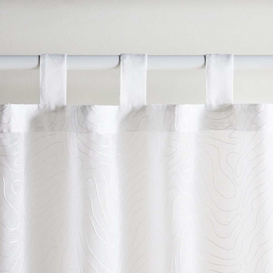 Firana Arties 140x250 cm z motywem abstrakcyjnym