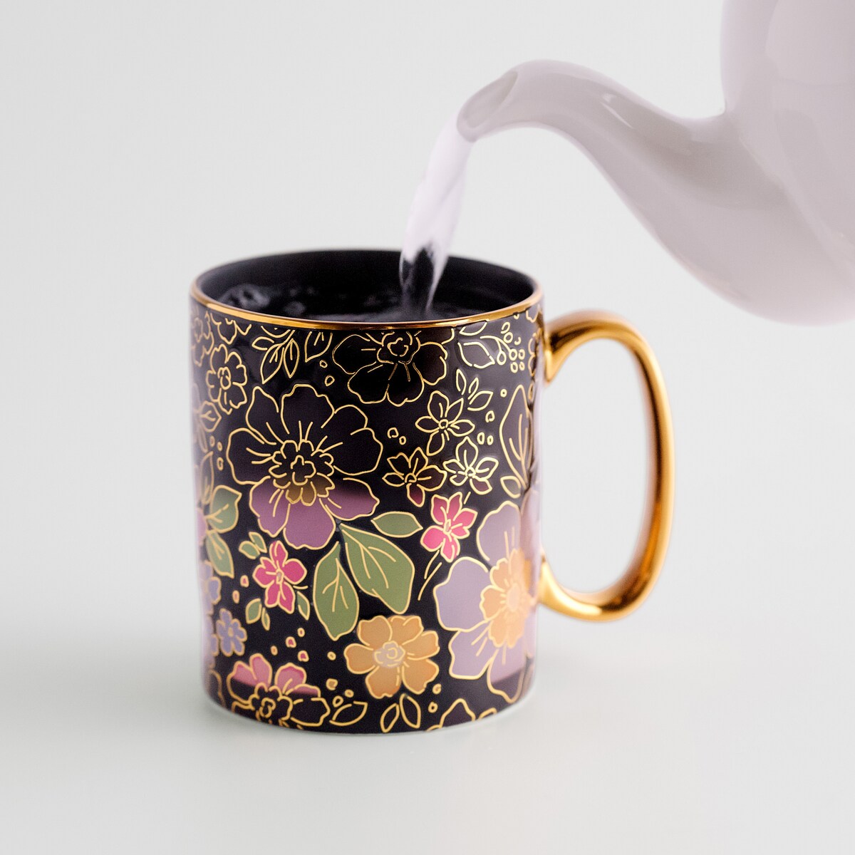 Kubek Colore z motywem kwiatowym
