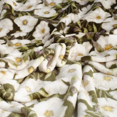 Drukowany koc Emeris 150x200 cm z motywem kwiatowym