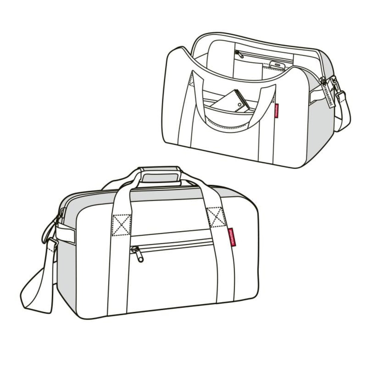 Torba traveller canvas black - bawełna, 55 l