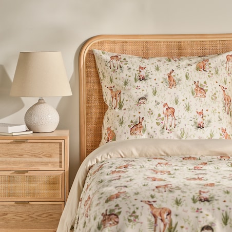 Pościel z bawełny satynowej Bambik 140x200 cm z motywem zwierzęcym