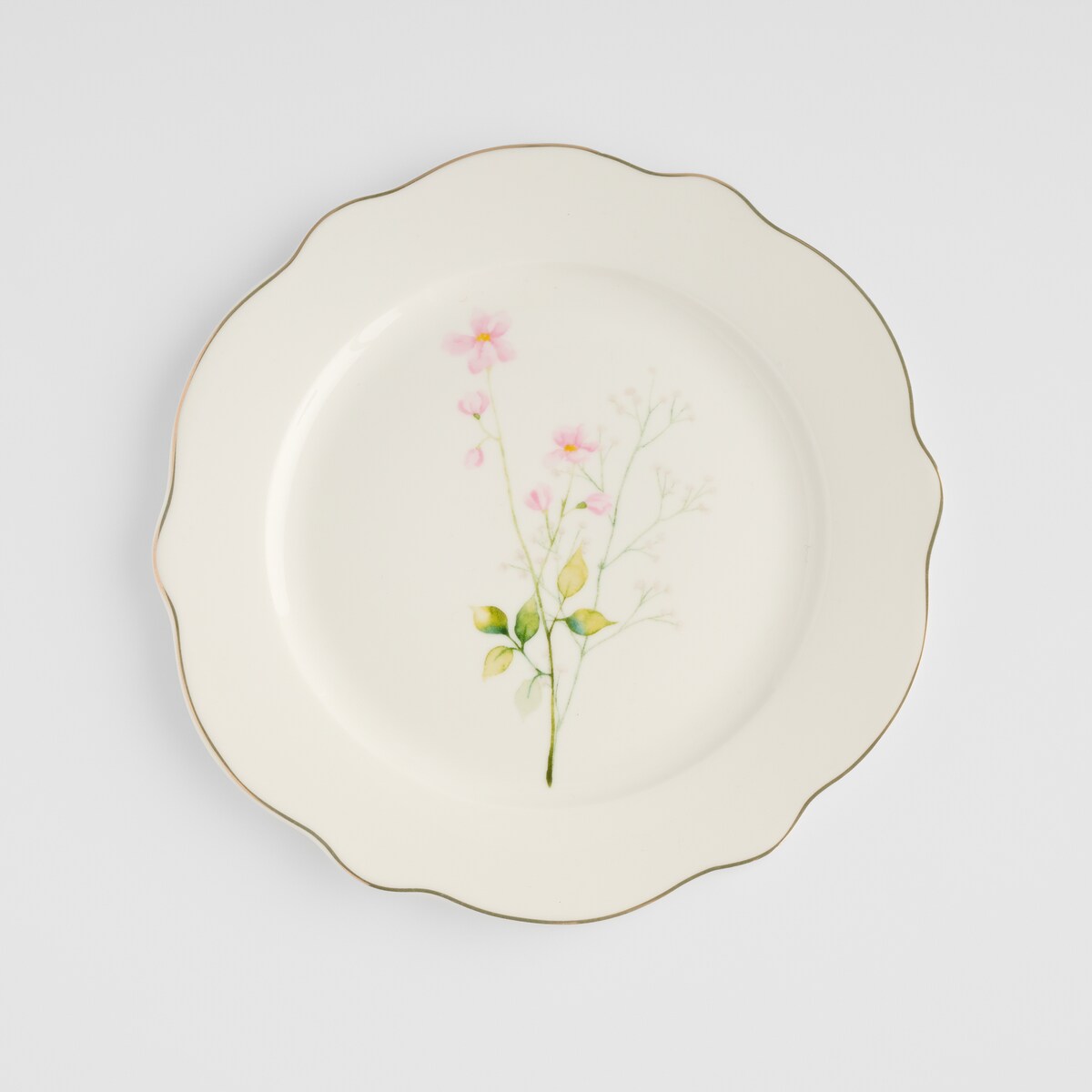 Talerz Deserowy Meadinna z motywem kwiatowym