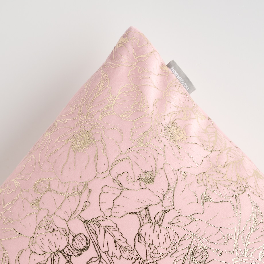 Poszewka Welwetowa Casinosis 45x45 cm z motywem kwiatowym