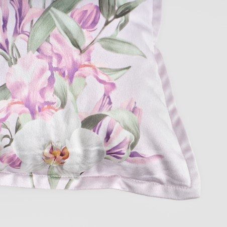 Poszewka z nadrukiem Anneli 45x45 cm z motywem kwiatowym