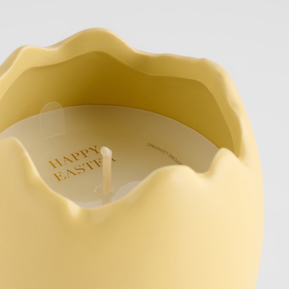 Świeca Eggshello z motywem skorupki