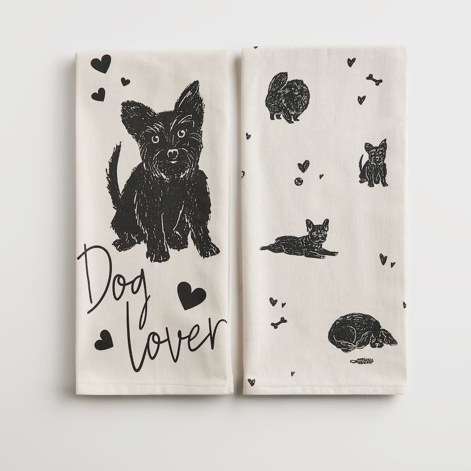 Komplet Ścierek Fafik 45x65 cm z motywem zwierzęcym