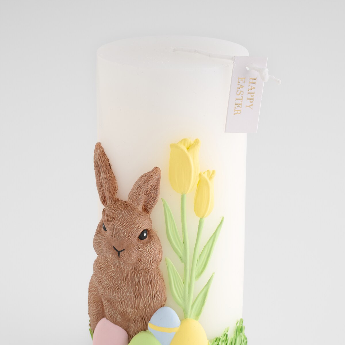Świeca Kralik z motywem królika