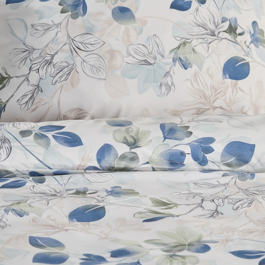 Pościel Z Mikrofibry Trala 160x200 cm z motywem kwiatowym