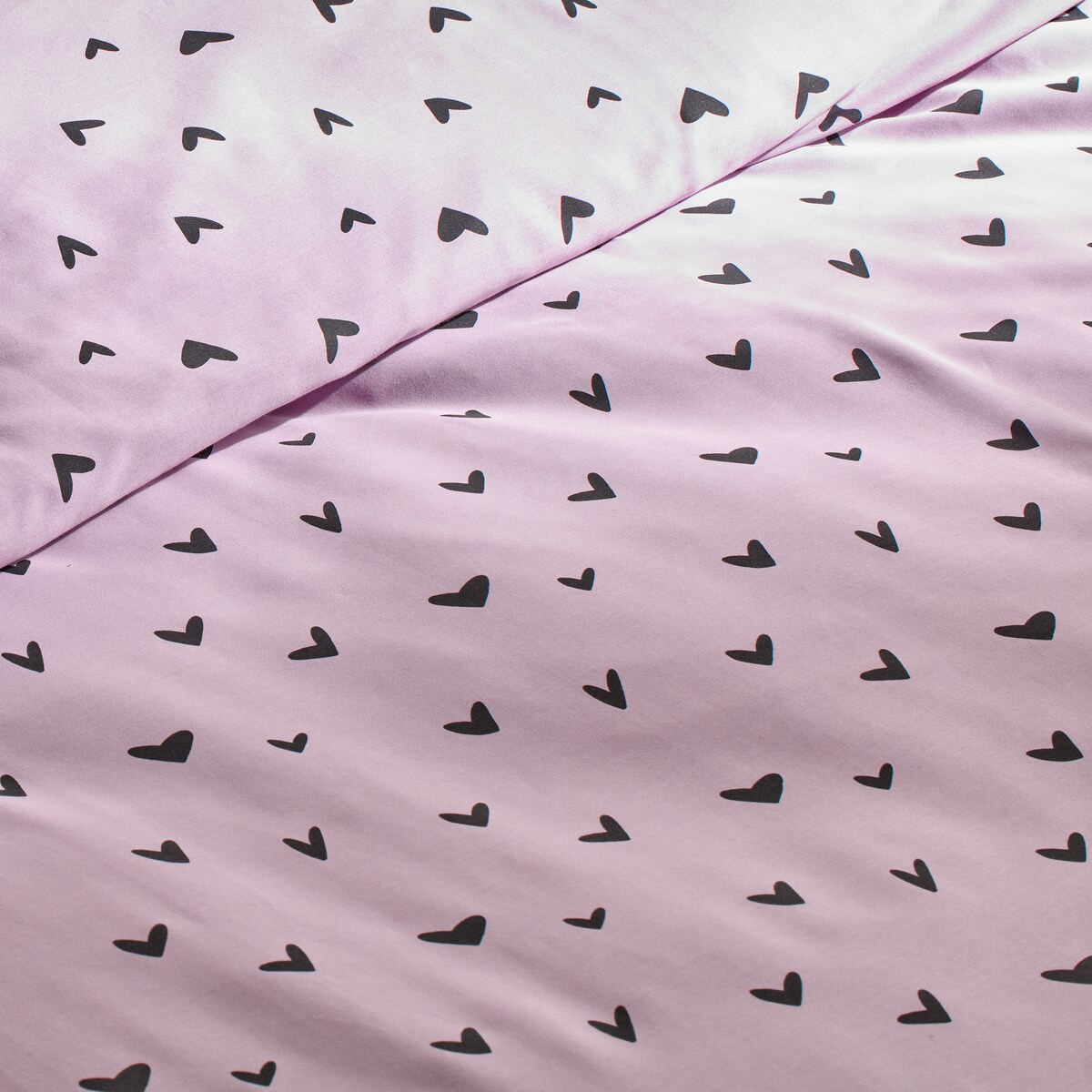 Pościel z bawełny satynowej Mallory 200x220 cm z motywem serc