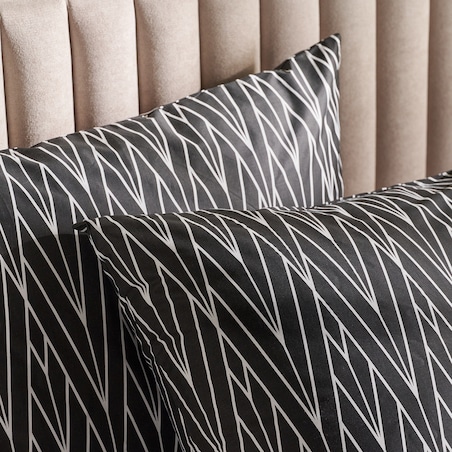 Pościel z bawełny satynowej Zinella 160x200 cm z motywem geometrycznym