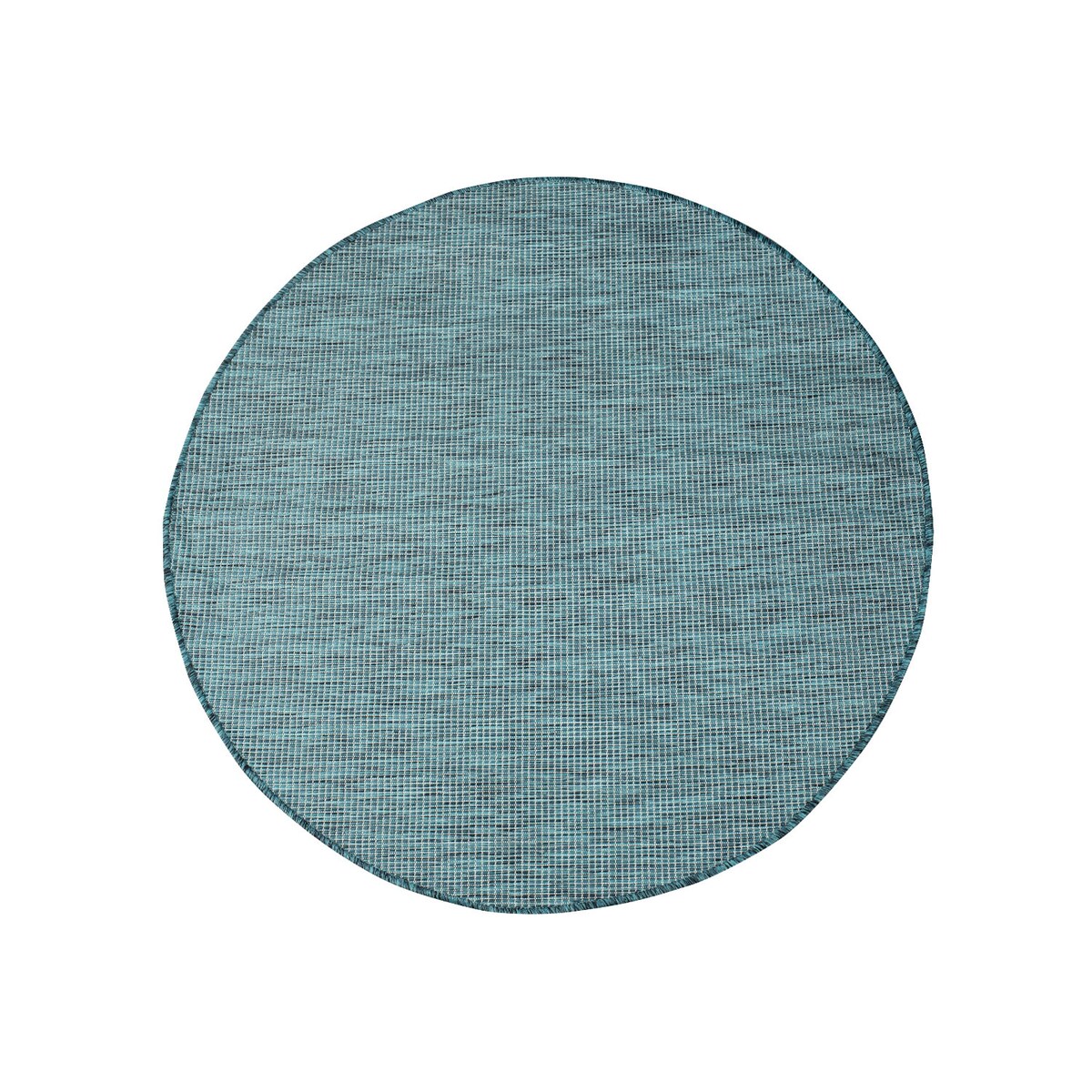 Dywan okrągły na zewnątrz i do wnętrz gładki Paloa 27780 Niebieski 120x120