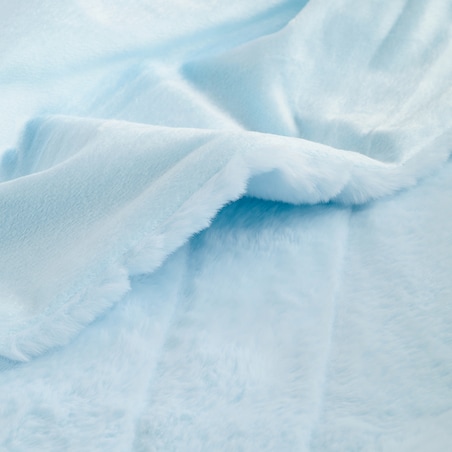 Jednokolorowa futrzana narzuta na łóżko Classolo 180x200 cm