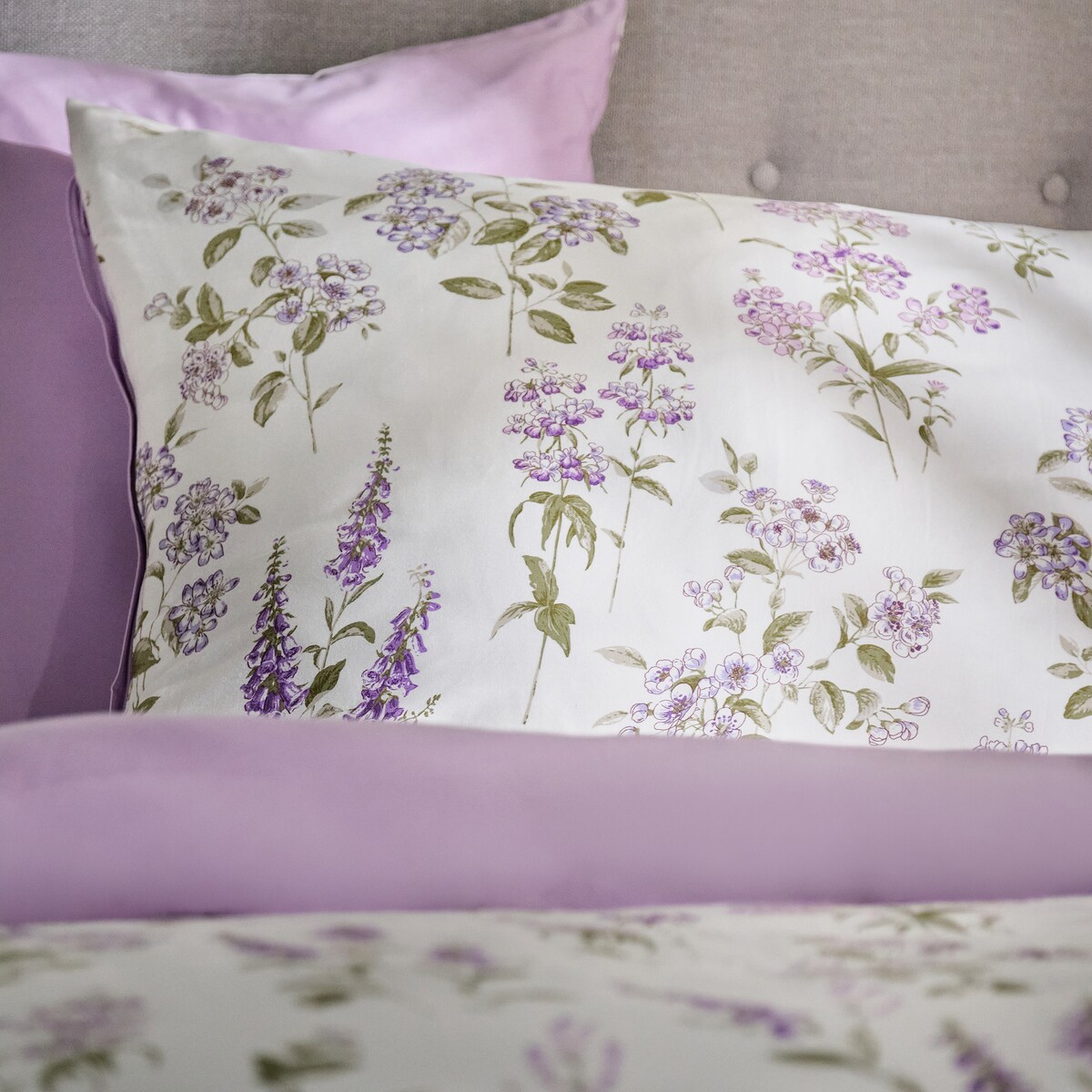 Pościel z bawełny satynowej Marsella 160x200 cm z motywem kwiatowym