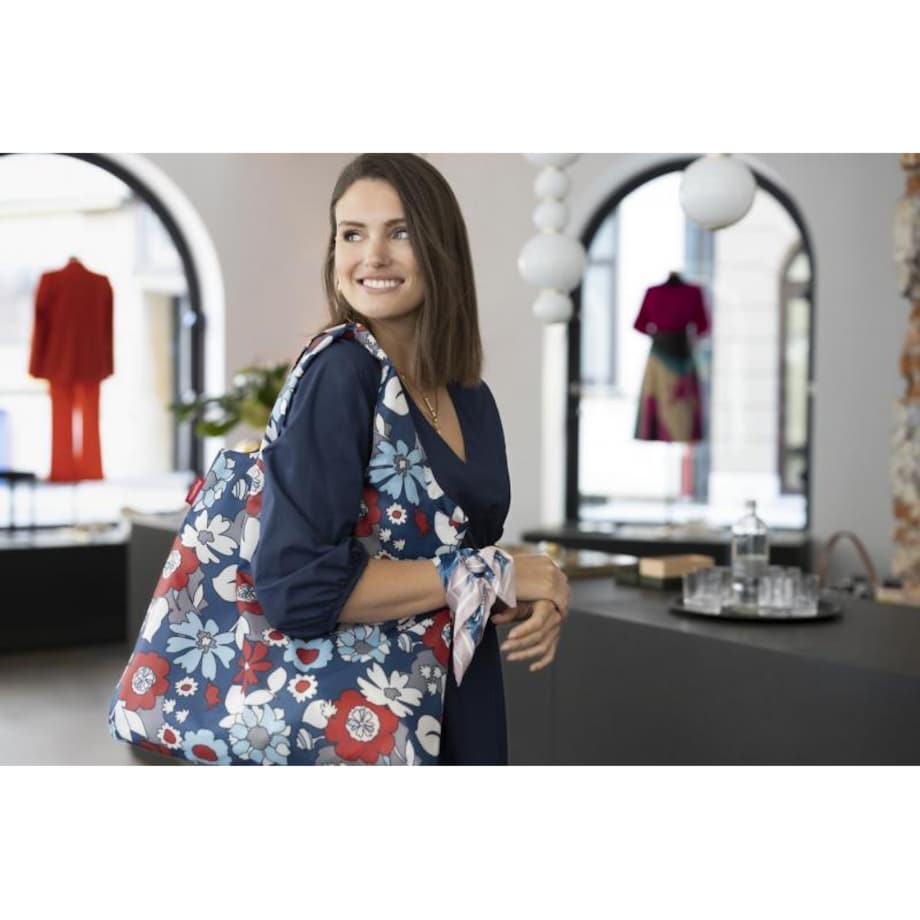 Siatka mini maxi shopper florist indigo, 15 l