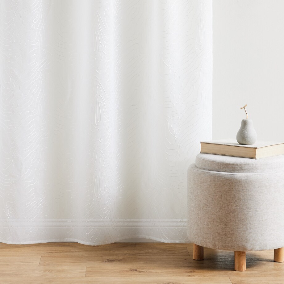 Firana Arties 140x250 cm z motywem abstrakcyjnym