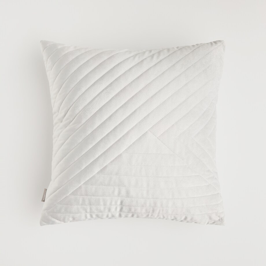 Poszewka Welwetowa Minister 45x45 cm z motywem geometrycznym