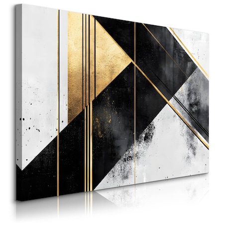 Obraz Na Płótnie Do Sypialni Abstrakcja Beton Wzór Geometryczny 70x50cm