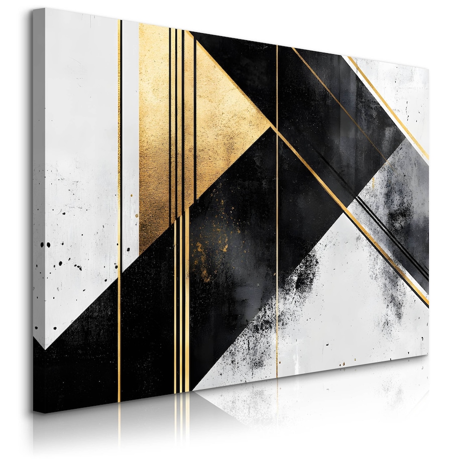 Obraz Na Płótnie Do Sypialni Abstrakcja Beton Wzór Geometryczny 70x50cm