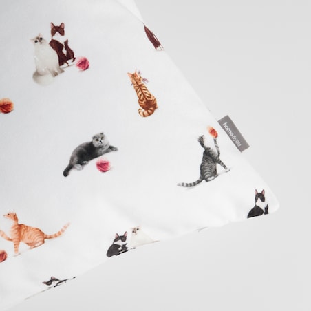 Poszewka z nadrukiem Gattino 45x45 cm z motywem zwierzęcym