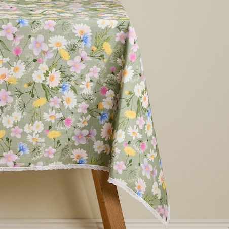 Obrus z nadrukiem Melow 130x180 cm z motywem kwiatowym