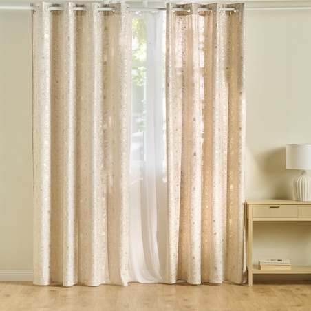 Zasłona z nadrukiem Casinosis 140x250 cm z motywem kwiatowym