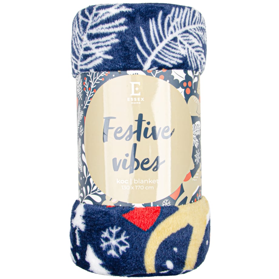 Drukowany koc Festive Vibes 130x170 cm