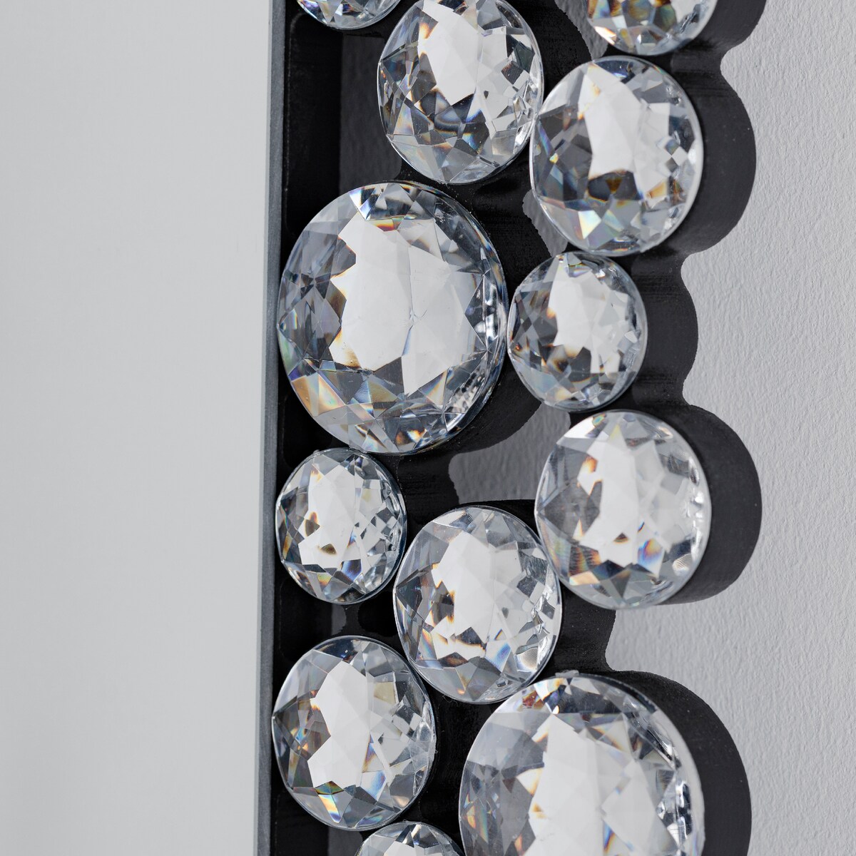 Lustro z kryształkami juncia 60x90 cm