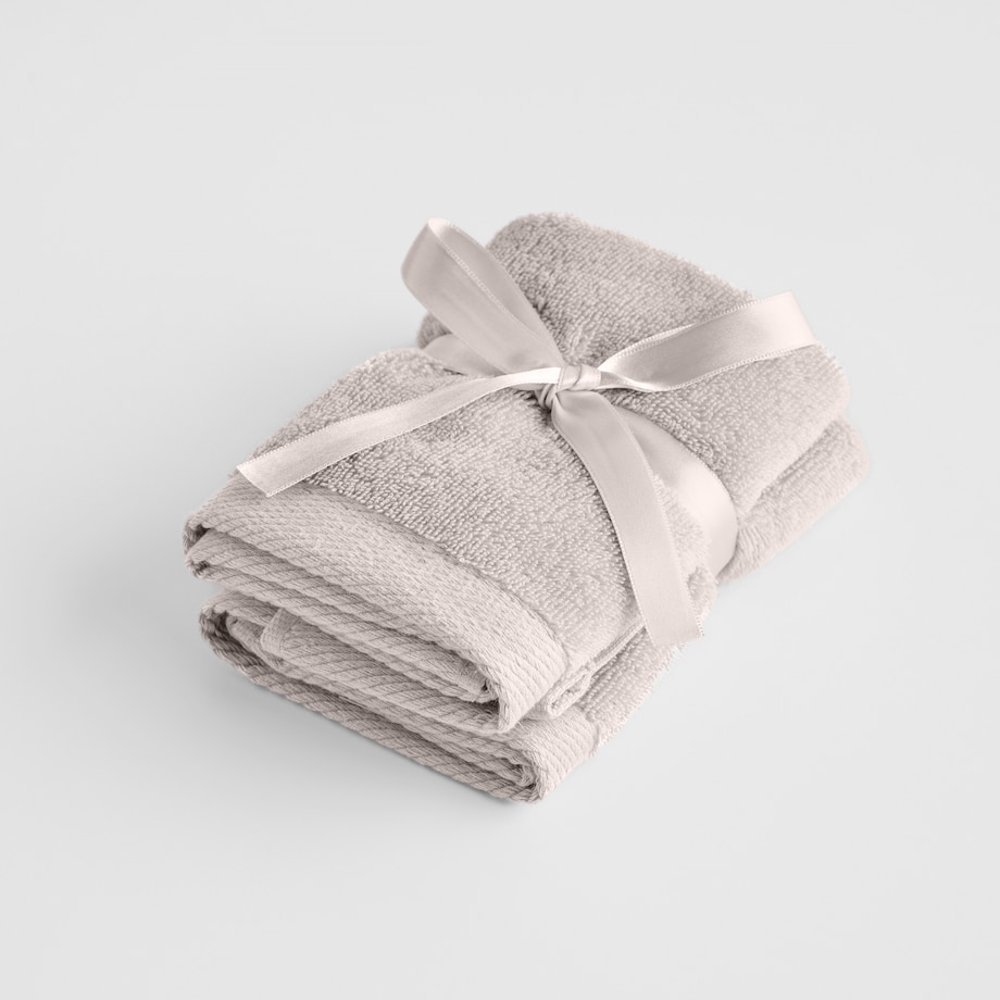 Komplet 2 szt. ręczników z bawełny egipskiej do twarzy lub do rąk Spa 30x30 cm