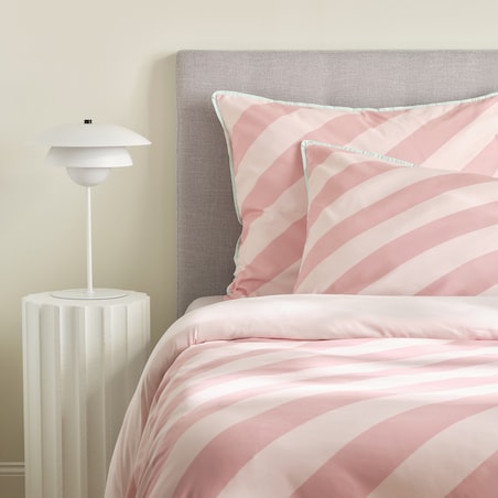 Pościel z mikrofibry z lamówką Pasiu 200x220 cm w paski