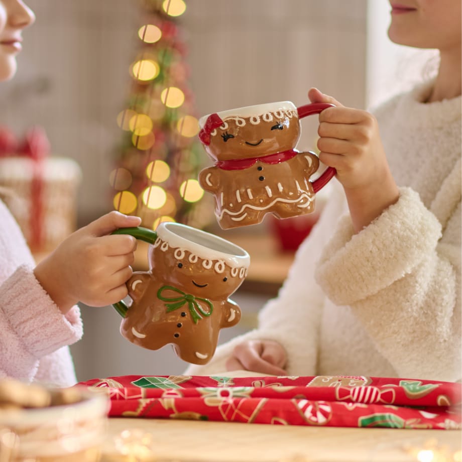 Komplet Kubków Gingerseti z motywem piernika