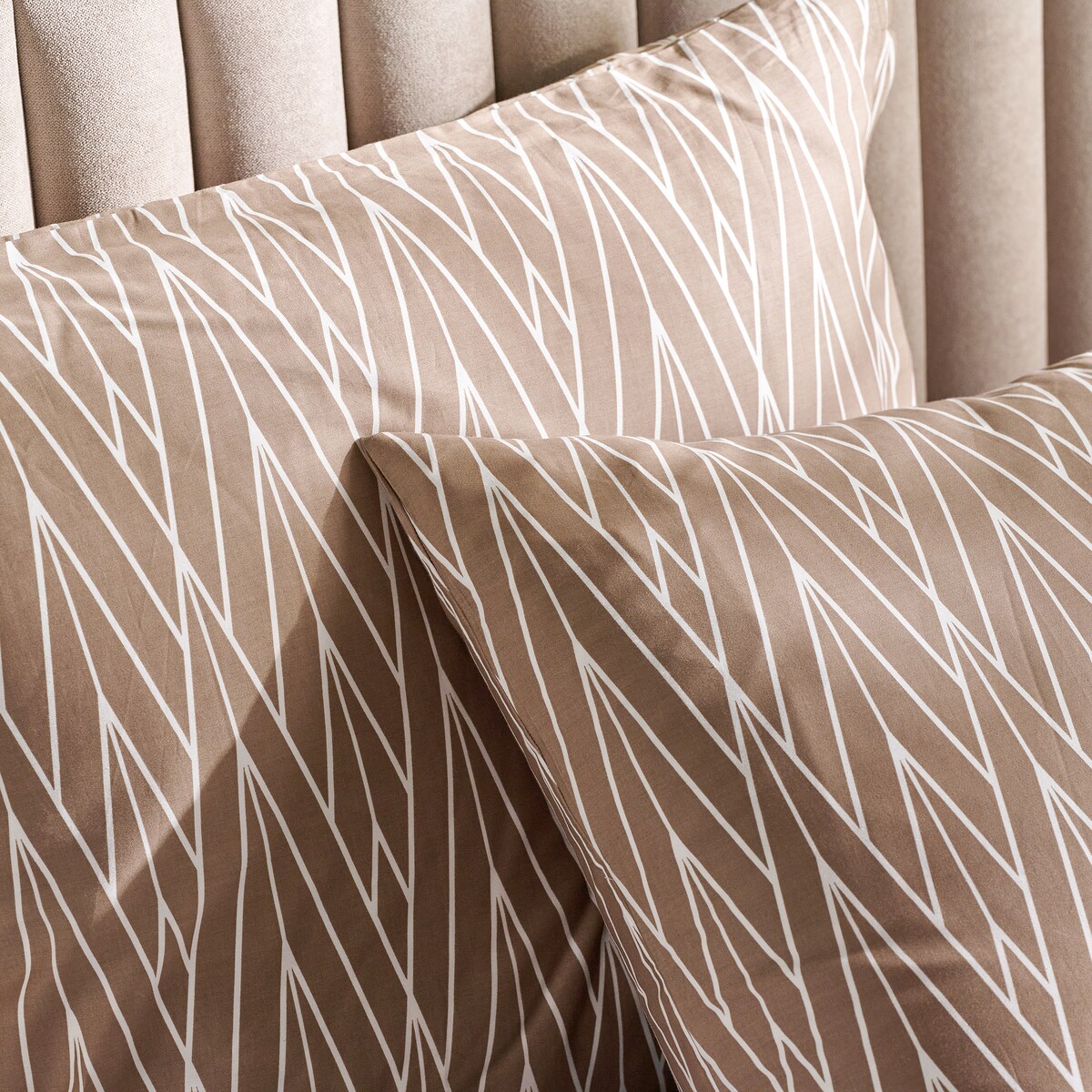 Pościel z bawełny satynowej Zinella 200x220 cm z motywem geometrycznym